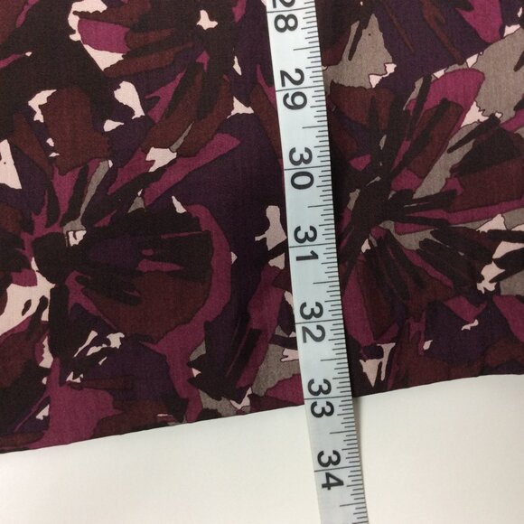 Trina Turk Mini Dress Silk Wool Romantic Feminine Burgundy 2 - Picture 6 of 7